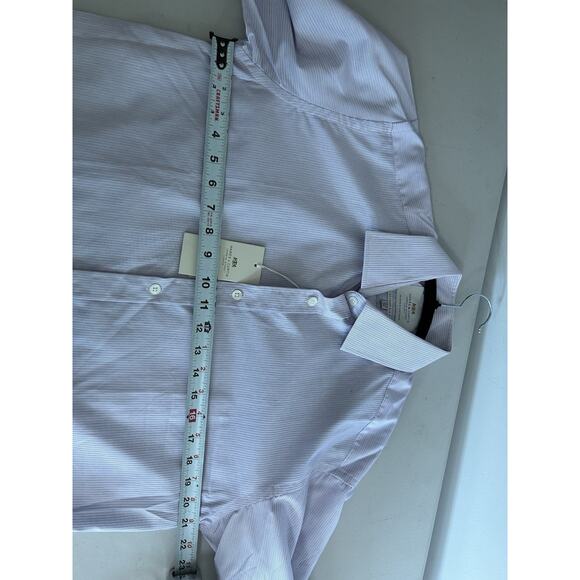 Hawes & Curtis Mens ST James Slim Fit Poplin Stripe Button Up Shirt Size 15.5-36 - Picture 6 of 9